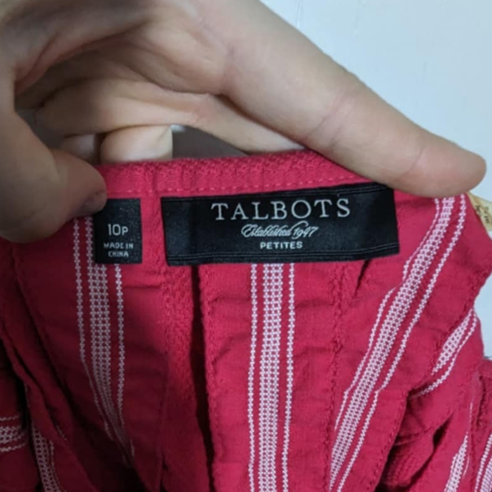 Cotton blend pink and white 2000s skirt - Picture 2 of 4